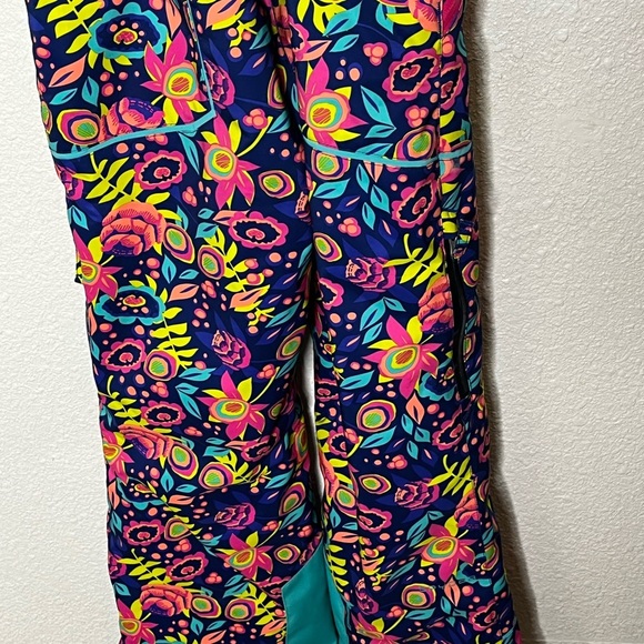 Spyder Kids Multicolor Snow Bib - Picture 9 of 12